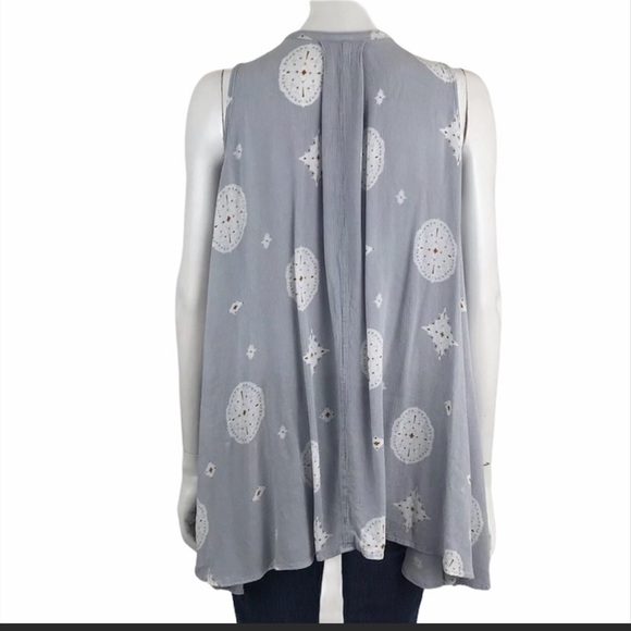 Free People Dresses & Skirts - NWOT Free People Womens Dress Size / Top (S) Medallion Print, Light blue gray .